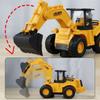 Красочная Музыкальная Электрическая Игрушка Бульдозер Универсальные Колеса Инженерная Машина Игрушка Детские Подарки на День Рождения