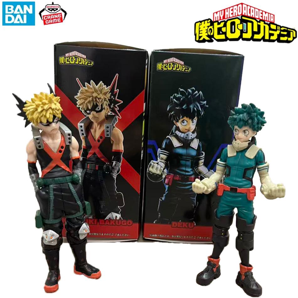Bandai Anime My Hero Academia 17 см Фигура Изуку Мидория Кацуки Бакуго Модель куклы из ПВХ Коллекция для игрушек отаку