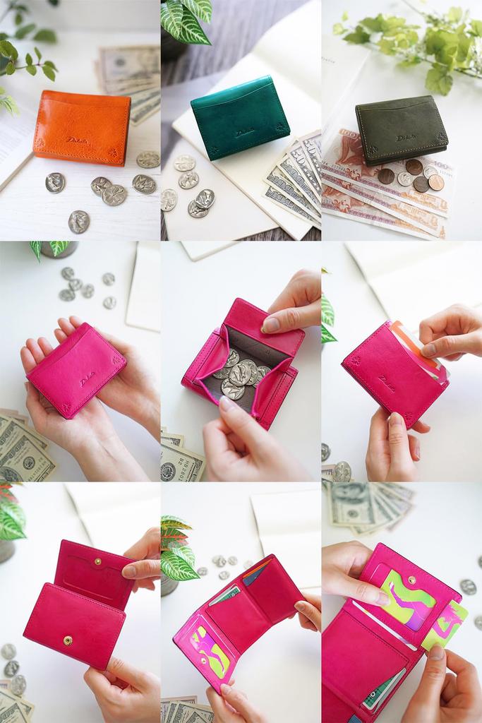 Trifold Wallet Genuine Leather Bambina 0036121 Pink [Dakota] Women's DA-36121-32