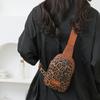 Женская нагрудная сумка с леопардовым принтом, сумка через плечо, легкая дорожная сумка