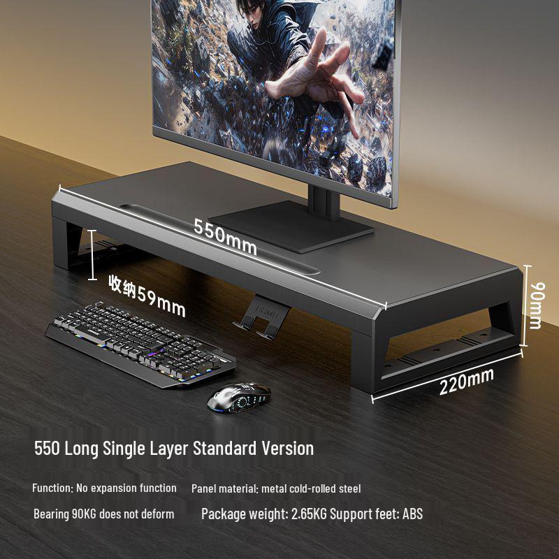 Многофункциональная подставка-подъемник для USB-монитора и органайзер для рабочего стола