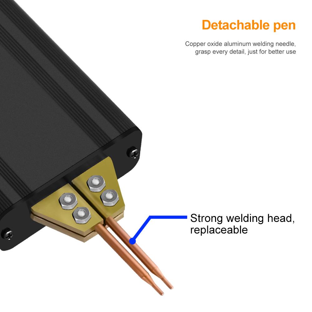 Portable Handheld Spot Welding Machine 80 Gears Spot Welder Adjustable  LCD Digital Display 18650 Battery Spot Welding