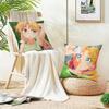 Sweet CCute Ruri RocksS Cushion Cover Breathable and skinfriendly linen pillowcase square removable and washable cushion