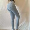 Large Size Elastic High Waist Jeans Women's Skinny Elastic Slim Denim Trousers Vintage Washed Hip Lift Pencil Denim Pants