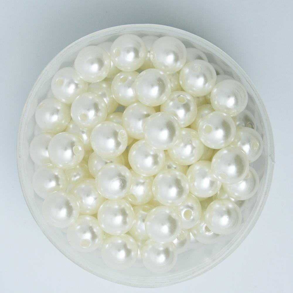 ABS Imitation Pearl Round Beads for DIY Handmade Bracelets & Necklaces Jewelry Accessories.