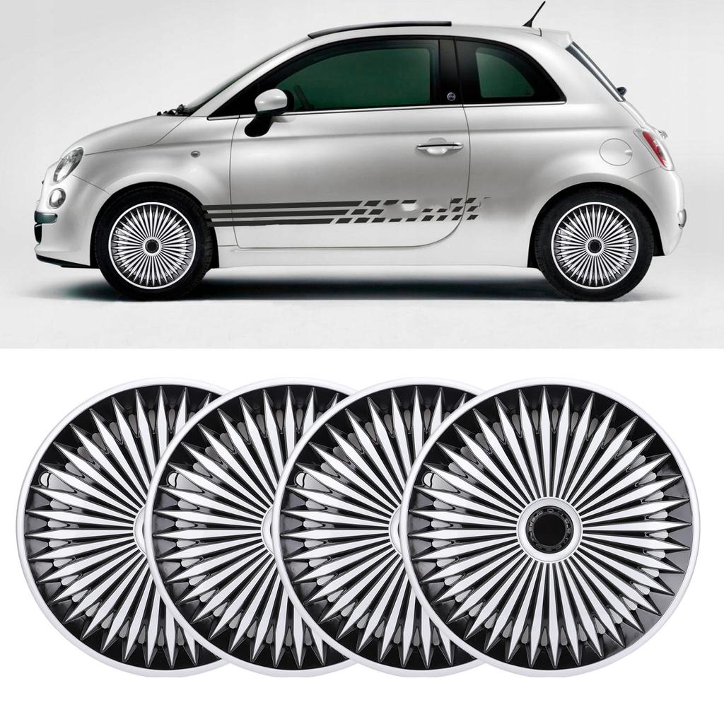 4 Pcs 17in Hub  Stylish Look Wear Proof ABS   Fit   R17 Wheel   Cover for Most Cars Truck SUV