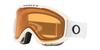 Oakley O Frame Pro M Matte One Size 2.0 Goggles, White/Persimmon Lens,