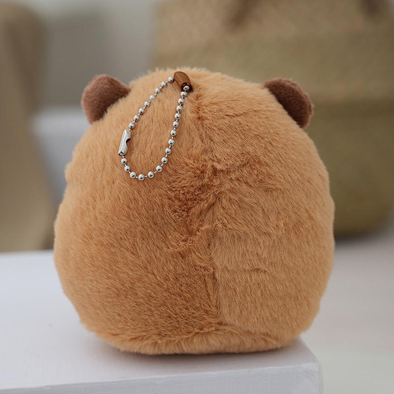 Милая мультяшная подвеска в виде капибары, плюшевая игрушка, сумка для куклы, подвесные украшения, настольные украшения для куклы, подвеска для автомобиля, милая кукла-брелок в виде капилы