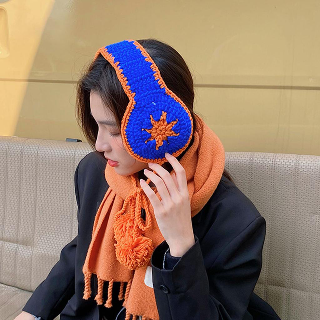 Толстые вязаные наушники-накладки Мягкие и теплые накладки на уши для женщин, подростков, девочек Милые аксессуары ручной вязки для защиты ушей