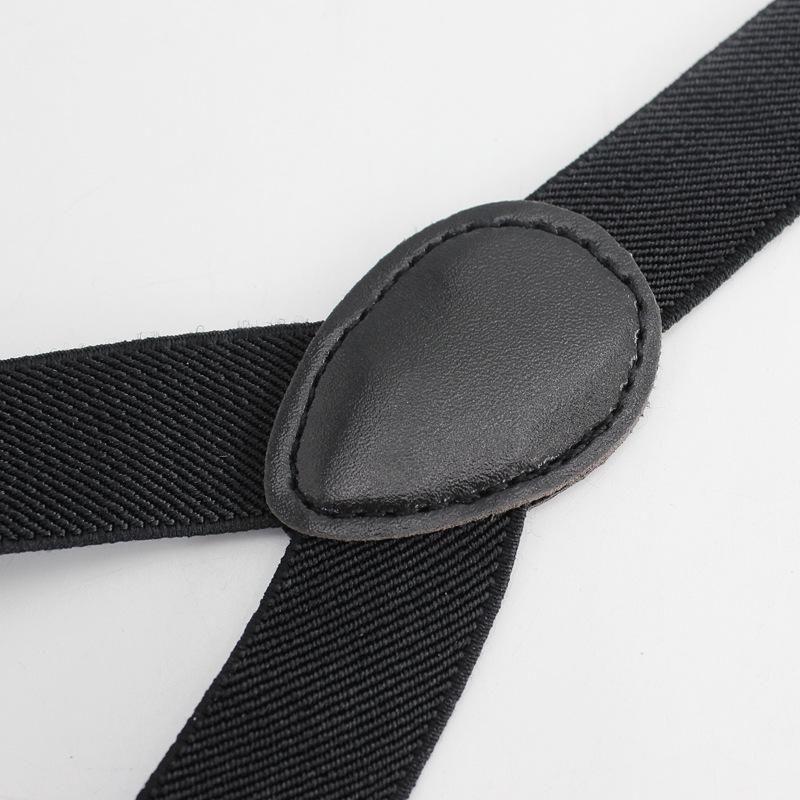 Adjustable Unisex Suspenders Clips for Trousers and Suit Pants, Elastic Webbing, Multi-Color Options