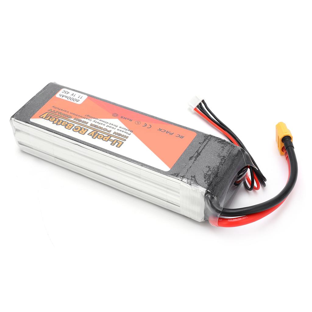 6000 мАч литиевая батарея большой емкости 11,1 В 45C 3S XT60 Plug Model LiPo батарея