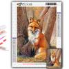 5D Алмазная картина Животное Лиса DIY Алмазная вышивка Горный хрусталь Домашнее украшение