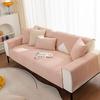 Fashion Solid Color Minimalist Sofa Cover Living Room Dustproof Couch Mat Four Seasons Universal Cotton Linen Cloth Seat Cushion