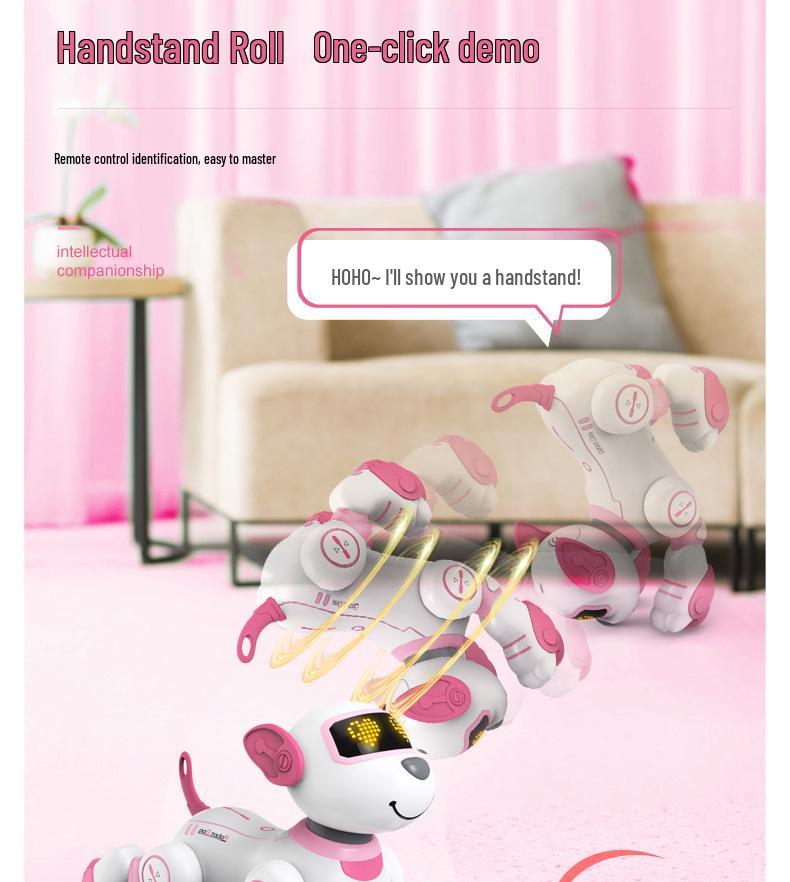 BG1533 Stunt Robot Dog: Electric Remote-Control Pet with Gesture Sensing and Somersault Capabilities.