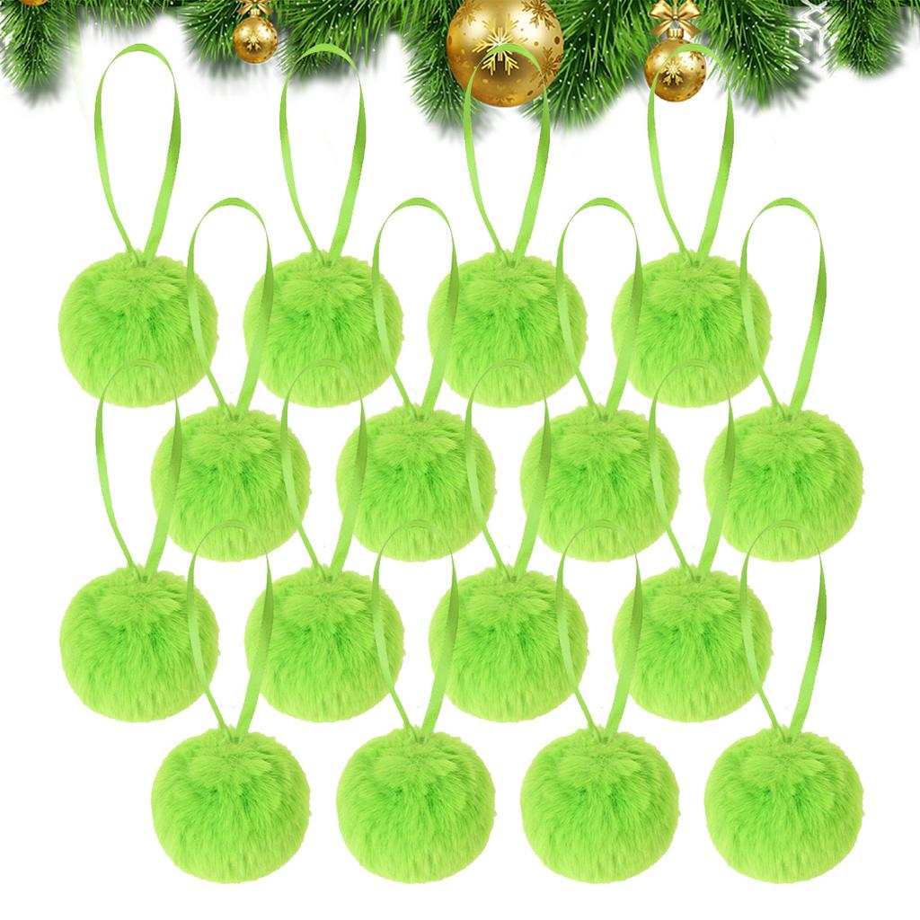 Christmas Decoration Christmas Tree Plush Ball Hanging Decoration Christmas Atmosphere