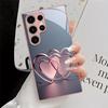 Double heart pattern phone case for Samsung Galaxy S26 S25 S24 S23 S21 S20 fe/plus/Ultra anti drop back cover