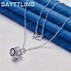Fashion 925 Sterling Silver 16-30 Inch Exquisite Crown Dragonfly Pendant Necklace for Women Accessories Gift Engagement Jewelry
