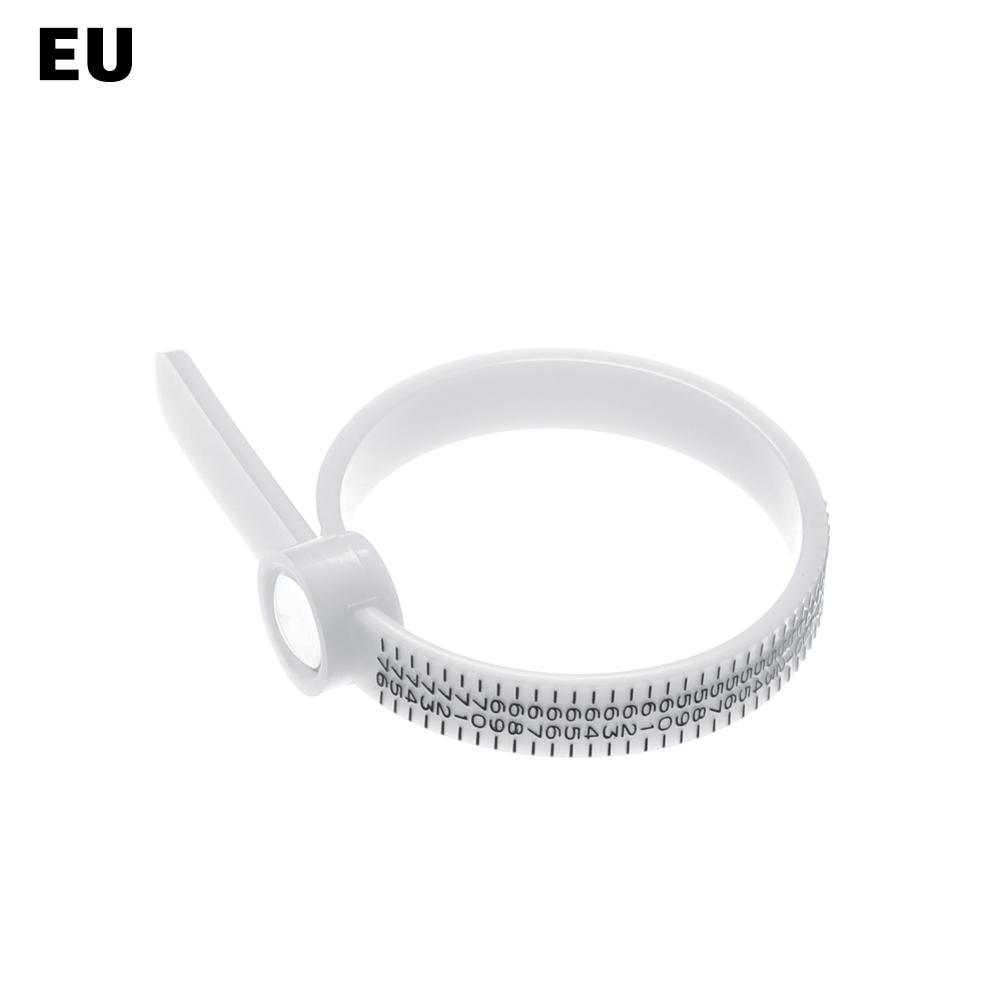 Womens Sizes A-Z With Magnifier Wedding Ring Band Genuine Tester Ring Sizer Measure Finger Gauge