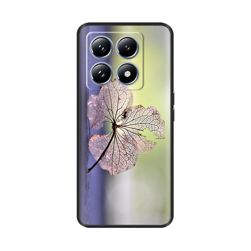 Чехол для Xiaomi 14T Pro Силиконовый Роскошный Цветок Мягкий Бампер Для Xiaomi Mi 14T Чехол для Телефона Модный ТПУ Fundas для Xiaomi 14T 14 t