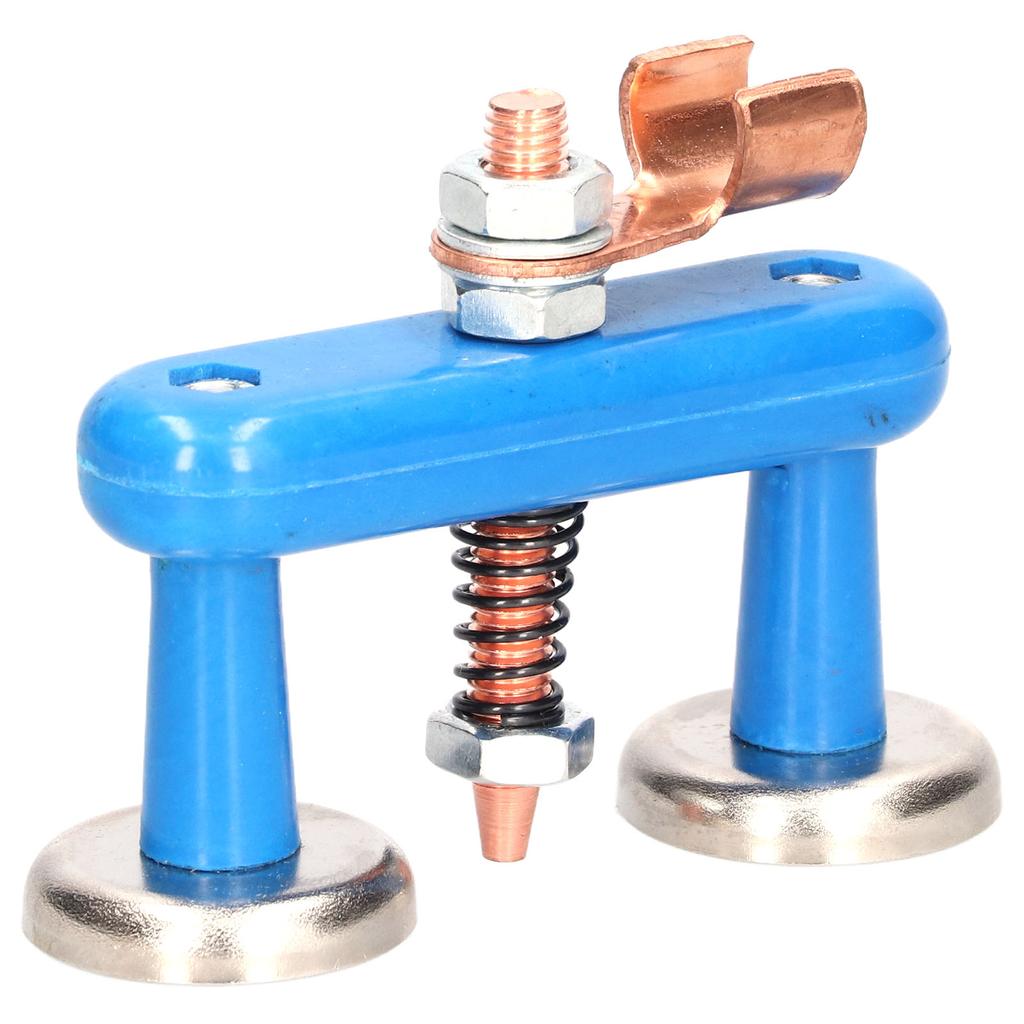 Magnetic Welding Support Blue Sturdy Durable Strong Suction Convenient Operation Welding Magnet Head