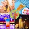 100 Colored Straws, Bendable, Disposable, Art Straws, Drinking Straws, Biodegradable and Eco-Friendly, Perfect for Parties and Outdoor Activities