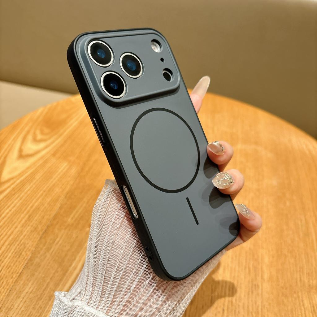 Для Magsafe Магнитный Беспроводной Зарядный Чехол Для iPhone 17 Air 11 12 13 14 15 16 Pro Max Plus Матовый Мягкий Силиконовый Ударопрочный Чехол