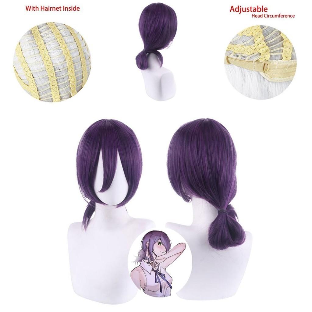 Chainsaw Man Reze Cosplay Wig Horsetail Halloween Party Role Play Props 130 Degrees Heat Resistant