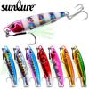 Luminous Slow Jigging Metal Lure with Treble Hooks – Realistic Long Cast Fish Lead Iron Plate In Stock