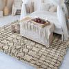 Tapis salon berbère en coton recyclé écru 160x230