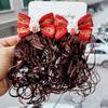 Hair Extension Kids Headwear Hair Accessories Bowknot Hairclip Children's Bow Wig Baby Wig Hairpin