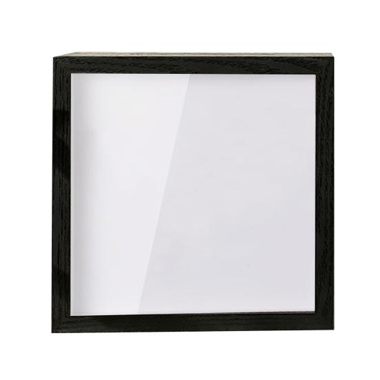 Билет Shadow Box с прорезью Деревянная рамка Путешествия Приключения Архивная коробка Квадрат