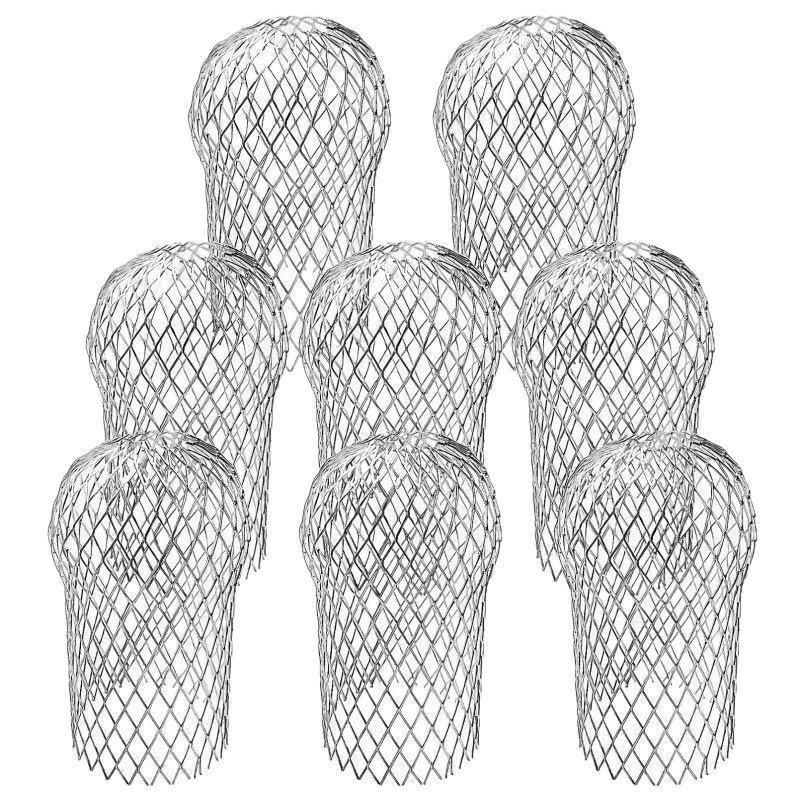 [TG835]Aluminum Alloy Drain Pipe Mesh Filter Anti-Clogging Leaf Filter For Round Square Pipes Prevents Clogging From Leaves