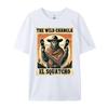 Funny Mexican Bigfoot El Squatcho The Wild Chancla Men's T-Shirts High Quality Vintage