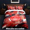 Aberdeen FC Design Bed Bedding Set 1 Duvet Cover + 2 Pillowcases Soft Breathable Household Bed Linens