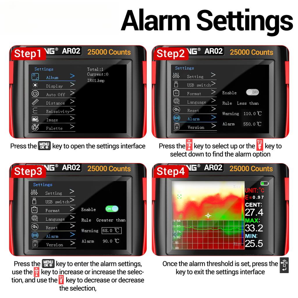 2026 ANENG AR02 2in1 Integrated Thermal Multimeter High Precision 240x240 IR Resolution for HVAC and Floor Heating Diagnostics Electrician Repair Tool