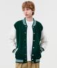 Topboy Обычный хлопковый джемпер в стиле varsity с цветовыми блоками Зеленый