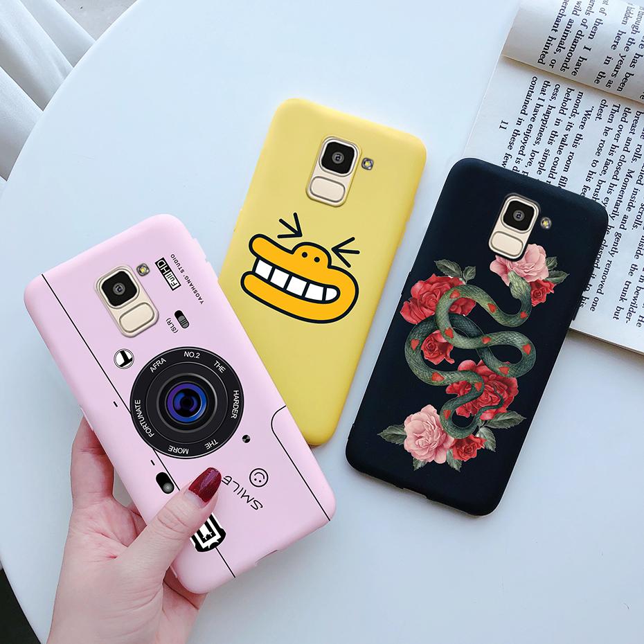 Чехол для Samsung J6 2018 J600F Мягкий силикон Милое Сердце Цветок Чехол для Samsung Galaxy J6Plus 2018 J6+ J6 Plus J610F