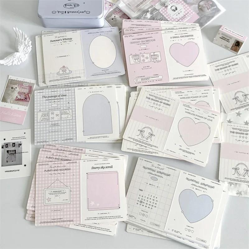 10 шт./упак. Мини-складная открытка с защитой из картона, упаковочный материал, декоративное сообщение «сделай сам», поздравительная открытка с верхней загрузкой, деко