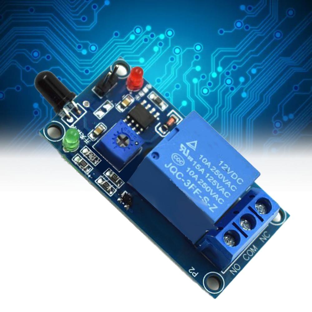 760~1100nm Fire Detection Module 60 Degree Detection Angle Relay Module  Electronic Components