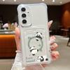 Чехол-кошелек с рисунком панды для Samsung Galaxy S24 S23 S22 Ultra S20 S21 FE A16 A05 A06 A52 A53 A14 A34 A54 A15 A25 A35 A55 5G Чехол