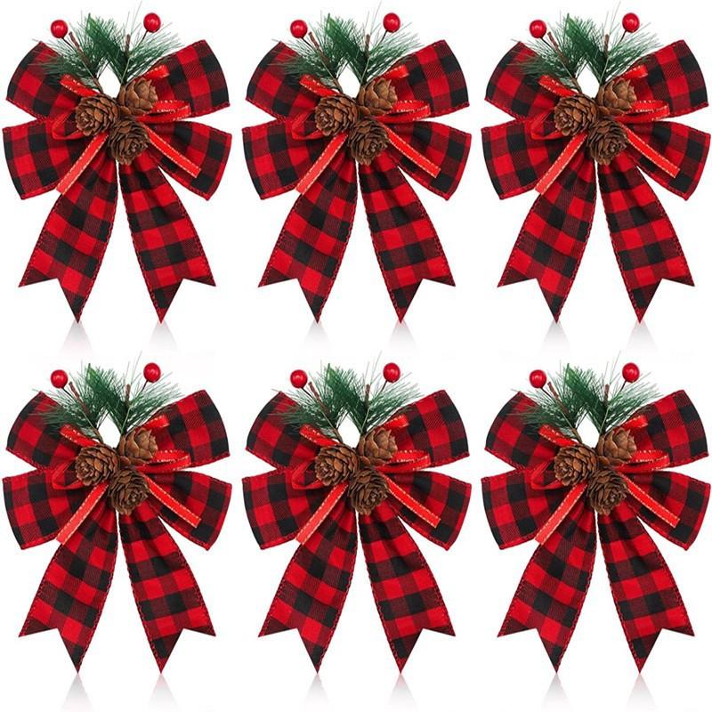 Большой бархатный бант для верхушки рождественской елки, DIY, ornament из ленты с проволочным краем