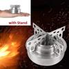 Outdoor Stove Stainless Steel Camping Stove Cookware Stove Cross Camping Fishing Stove Stand Furnace with Stand