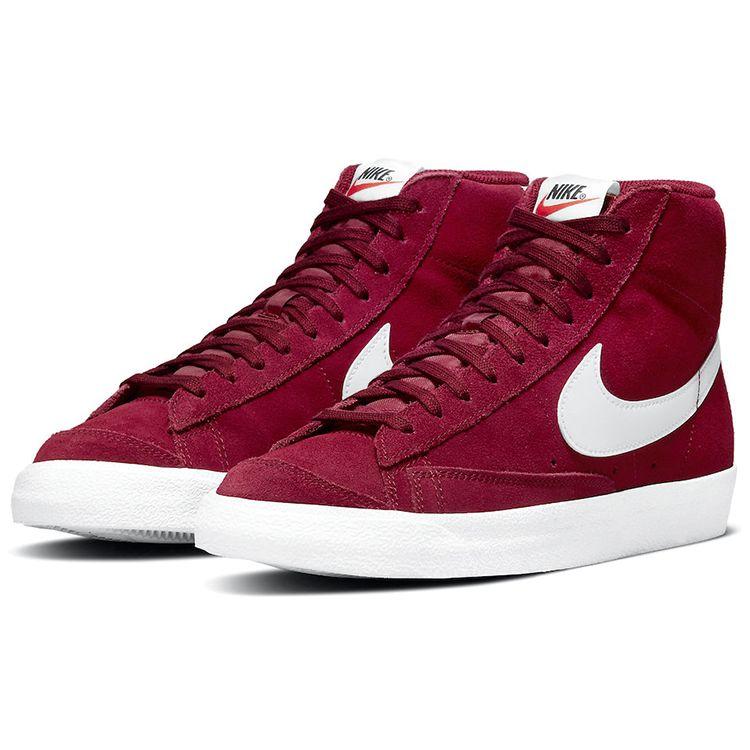 Nike Blazer Mid 77 Suede Team Red Мужские кроссовки Белый Черный CI1172-601