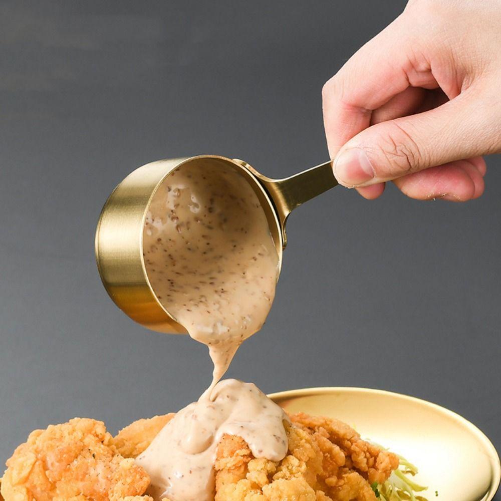 Stainless Steel Sauce Dipping Bowl Non-rust Mini Sauce Pan Measuring Cup Sauce Cup Restaurant