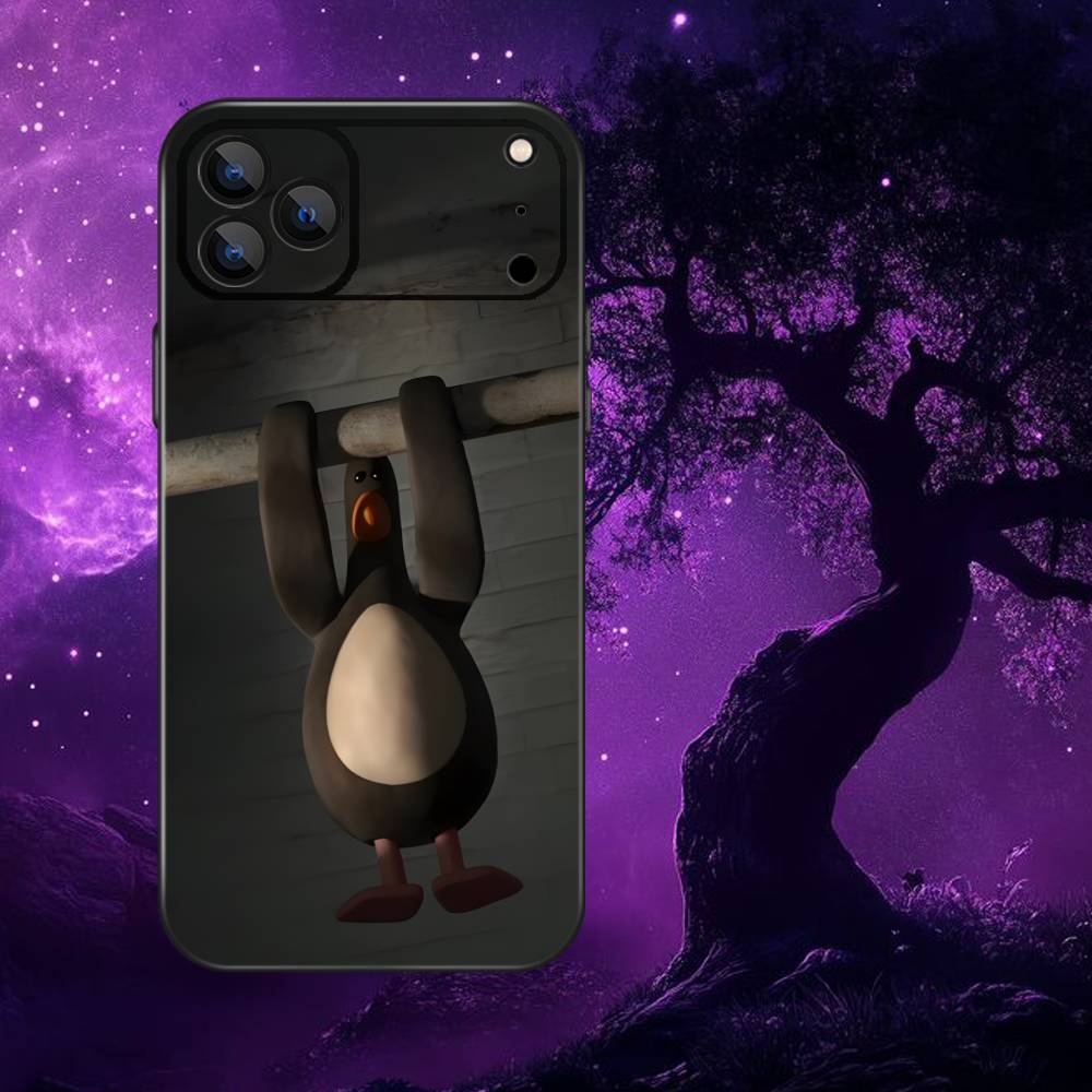 F-Feathers McGraw Phone Case For iPhone 17,16,15,14,13,12,11,Pro Max,XSX,,XR,SE,Mini,8,7,Soft Silicone Black Cover