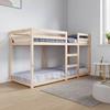 VidaXL Bunk Bed Bed Frame Slat Base Bed for Children Bedroom Furniture Interior 75x190 Cm 821659
