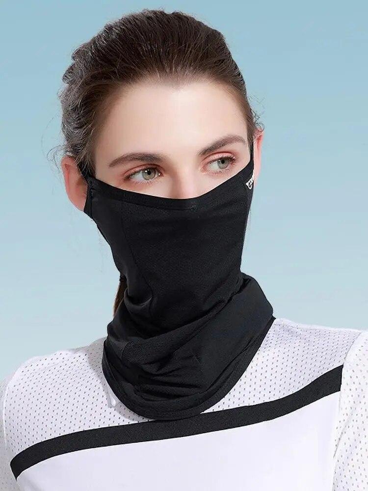 Набедренная повязка на шею с ушными петлями для рыбалки, пешего туризма, бега, езды на велосипеде, гольфа, лицевая крышка