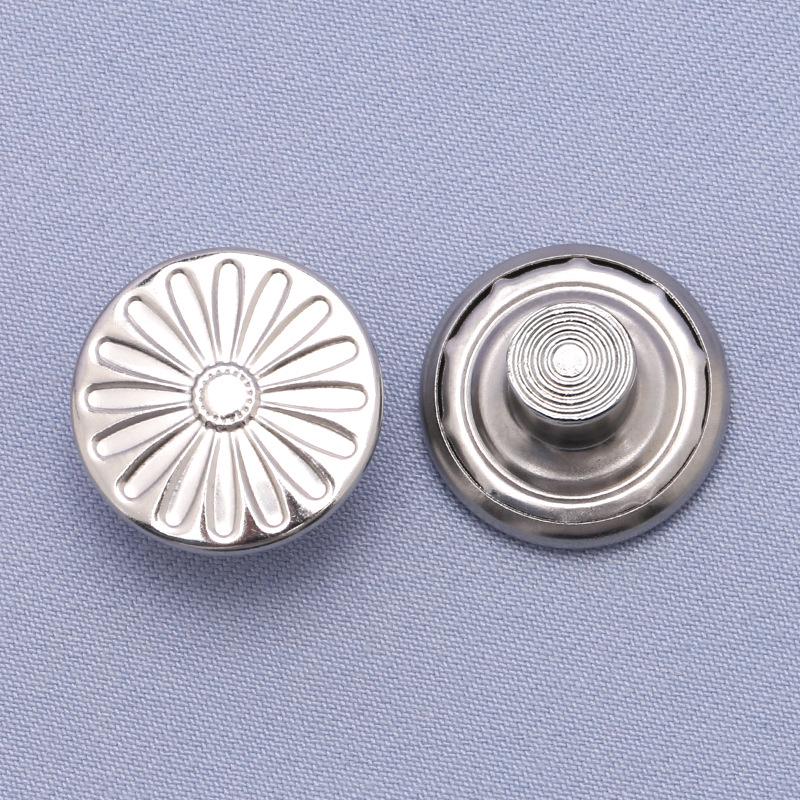 Регулируемые бесшовные металлические пуговицы для джинсовой ткани, съемная утягивающая талию волшебная кнопка