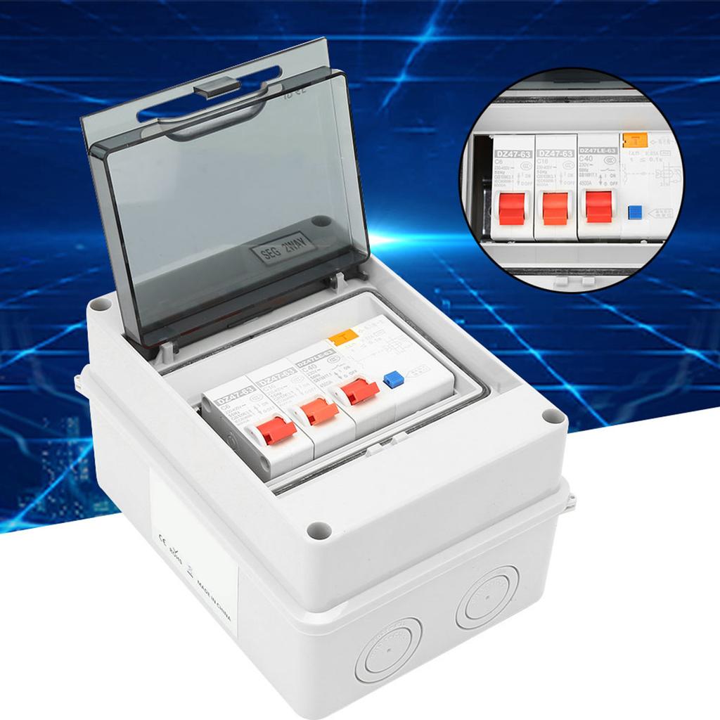 2-канальный гаражный караванный потребительский блок 40A 30mA RCD 2MCB 6A+16A