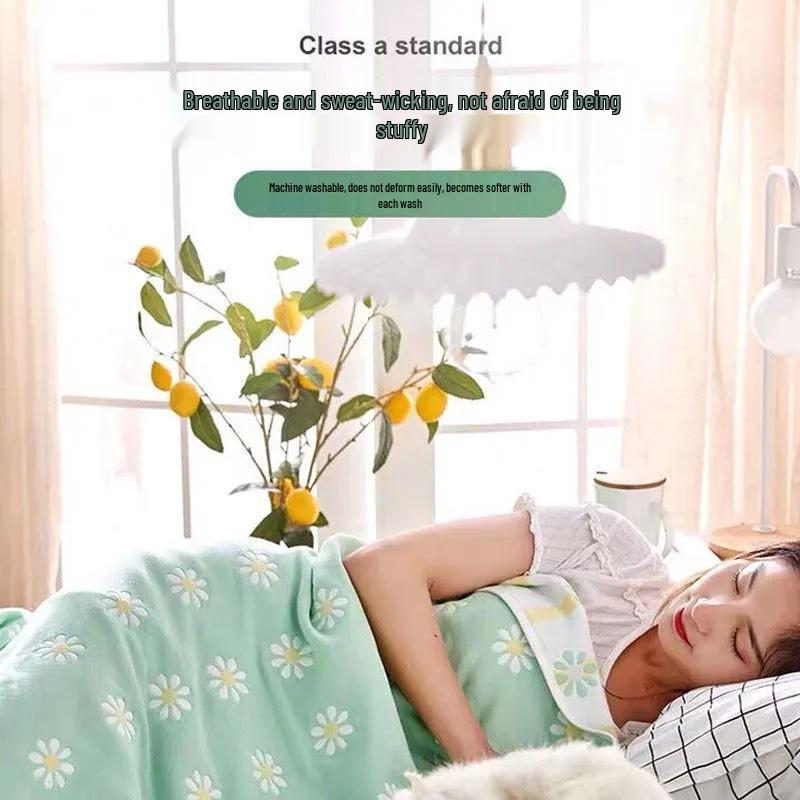 Six-Layer Cotton Gauze Baby Blanket: Swaddle, Bath Towel, or Summer Quilt Cover